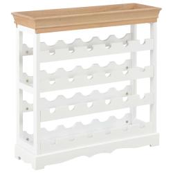Armoire &agrave; vin Blanc 70 x 22,5 x 70,5 cm MDF
