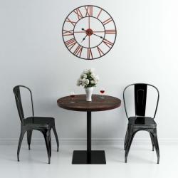Horloge murale M&eacute;tal 58 cm Rouge