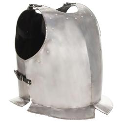 Cuirasse d'armure corporelle chevalier m&eacute;di&eacute;val Argent&eacute; Acier