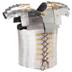 Armure corporelle de soldat romain GN Argent&eacute; Acier