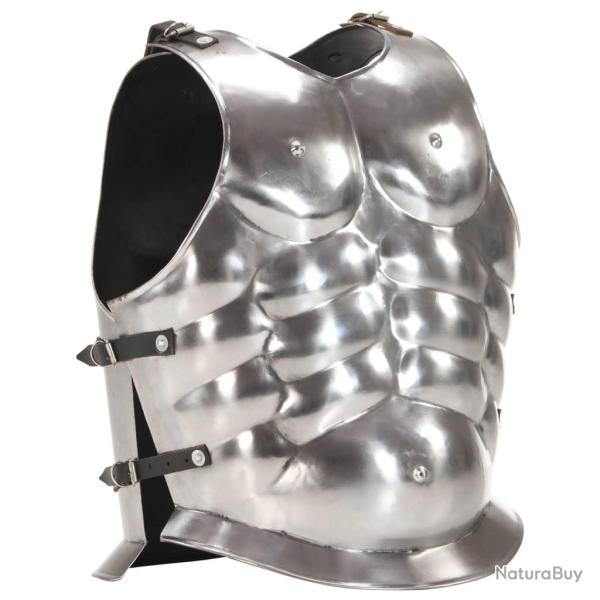 Cuirasse d'armure corporelle de soldat romain GN Argent� Acier