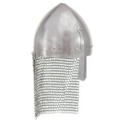 Casque de chevalier antique pour GN Argent&eacute; Acier