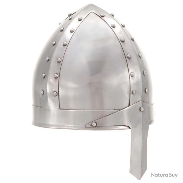 Casque de chevalier m�di�val antique pour GN Argent� Acier
