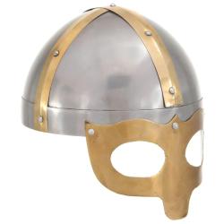 Casque de viking de r&eacute;plique antique pour GN Argent&eacute; Acier