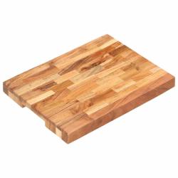 Planche &agrave; d&eacute;couper 40x30x4 cm Bois d'acacia massif