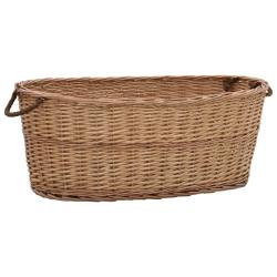 Panier &agrave; bois de chauffage poign&eacute;es de transport 88x57x34 cm
