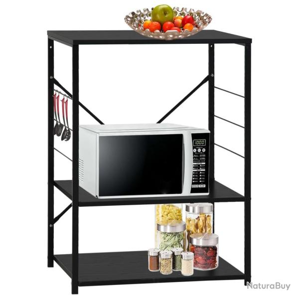 Armoire � four � micro-ondes Noir 60x39,6x79,5 cm