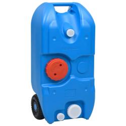 R&eacute;servoir d'eau sur roues pour camping 40 L Bleu