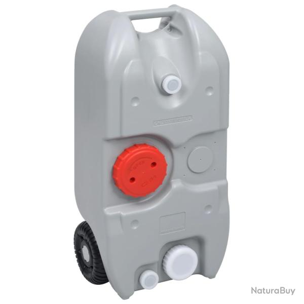 R�servoir d'eau sur roues pour camping 40 L Gris