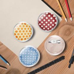 Kit de badges &agrave; bouton avec &eacute;pingles 100 sets Acrylique 25 mm