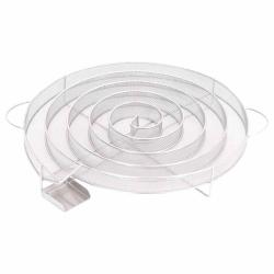 G&eacute;n&eacute;rateur de fum&eacute;e froide rond 33,5 cm acier inoxydable