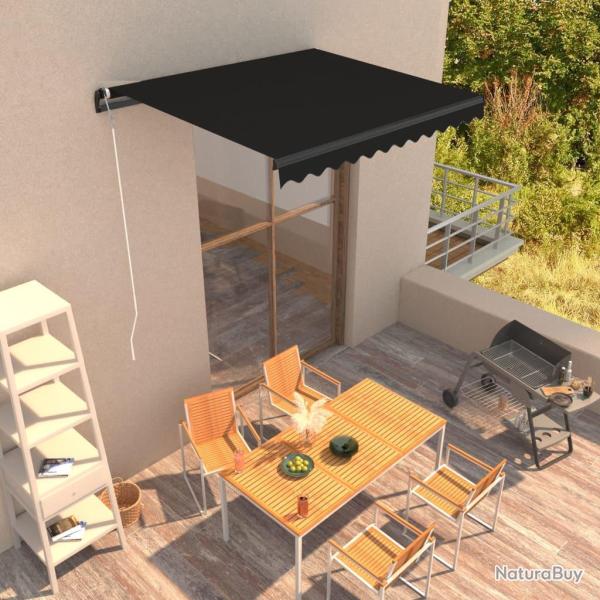 Auvent manuel r�tractable 300x250 cm Anthracite