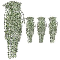 Buissons artificiels de lierre 4 pcs Bigarr&eacute; 90 cm