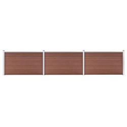 Cl&ocirc;ture de  WPC 526x106 cm Marron