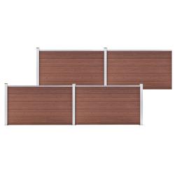 Cl&ocirc;ture de  WPC 699x106 cm Marron