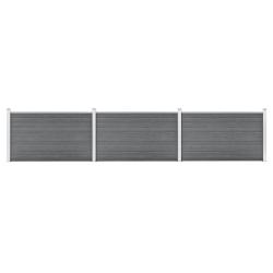 Cl&ocirc;ture de  WPC 526x106 cm Gris