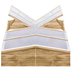 Serres 2 pcs Bois de pin impr&eacute;gn&eacute; 200x50x35 cm