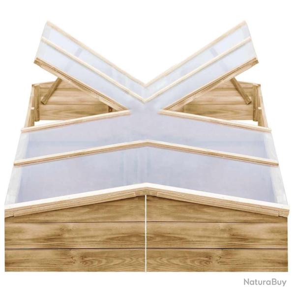 Serres 2 pcs Bois de pin impr�gn� 200x50x35 cm