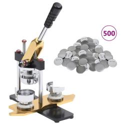Machine &agrave; badges avec 500 pi&egrave;ces de bouton &agrave; &eacute;pingle 58 mm