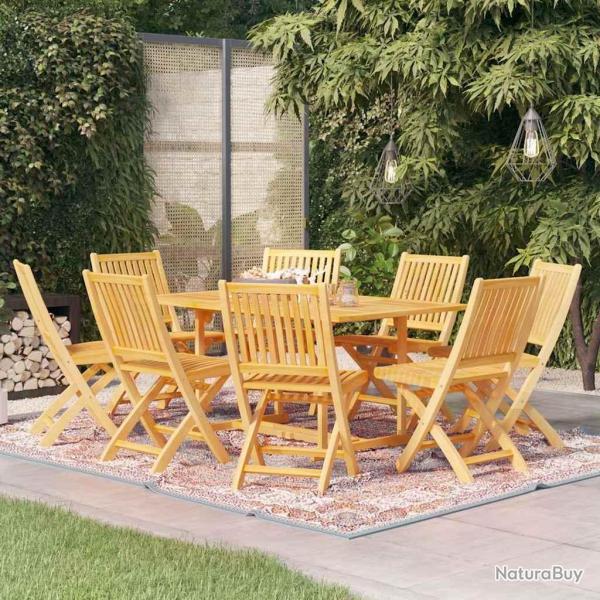 Ensemble � manger de 9 pcs Bois de teck massif