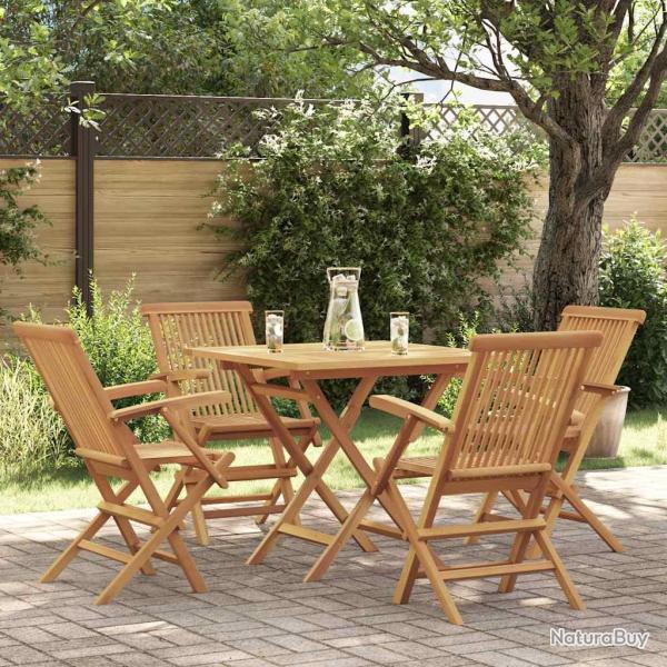 Salon de 5 pcs Bois de teck massif