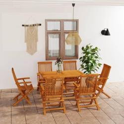 Salon de 7 pcs Bois de teck massif
