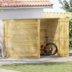 Abri &agrave; v&eacute;lo de  232x110x170 cm Bois de pin impr&eacute;gn&eacute;