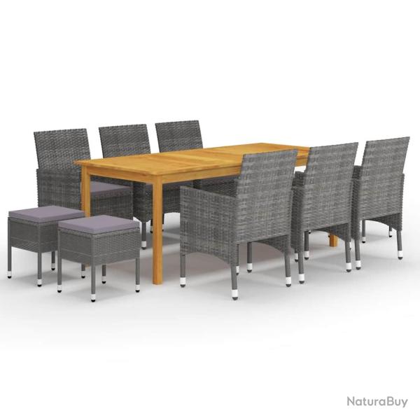 Ensemble � manger de 11 pcs Gris