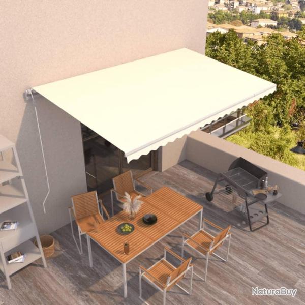 Auvent r�tractable automatique 500x300 cm Cr�me