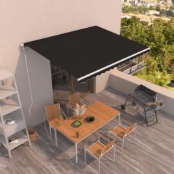 Auvent r&eacute;tractable automatique 400x350 cm Anthracite