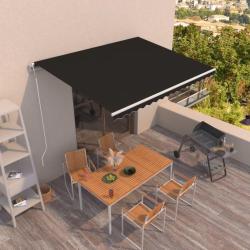 Auvent r&eacute;tractable automatique 450x350 cm Anthracite