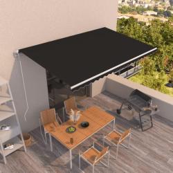 Auvent r&eacute;tractable automatique 500x350 cm Anthracite