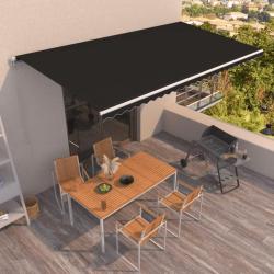 Auvent manuel r&eacute;tractable 600x350 cm Anthracite