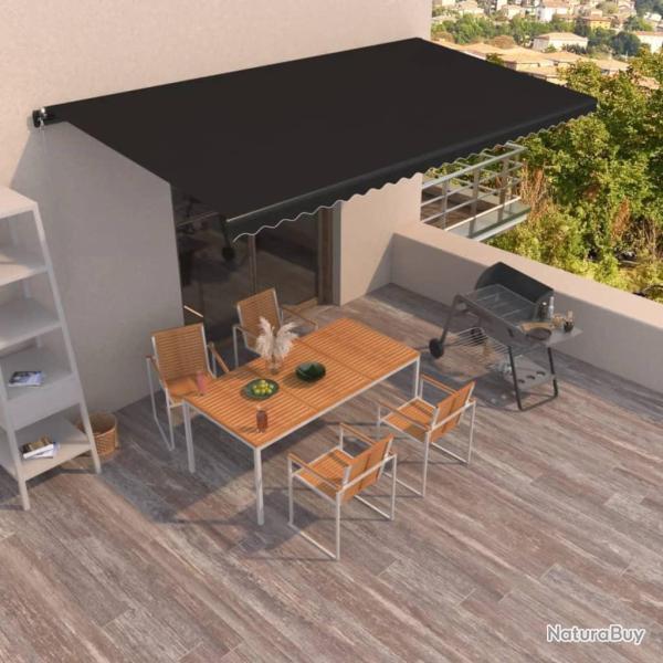 Auvent manuel r�tractable 600x350 cm Anthracite