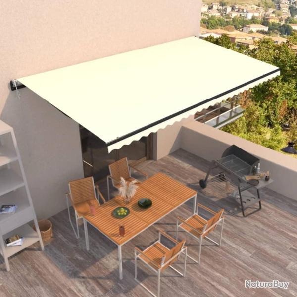Auvent r�tractable automatique 600x350 cm Cr�me