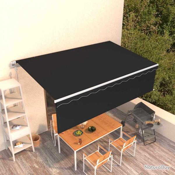 Auvent r�tractable automatique avec store 5x3 m Anthracite