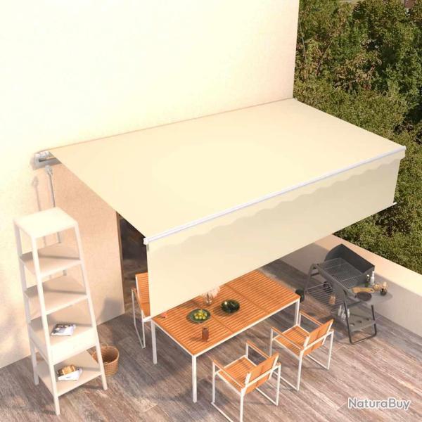 Auvent automatique r�tractable avec store 6x3 m Cr�me