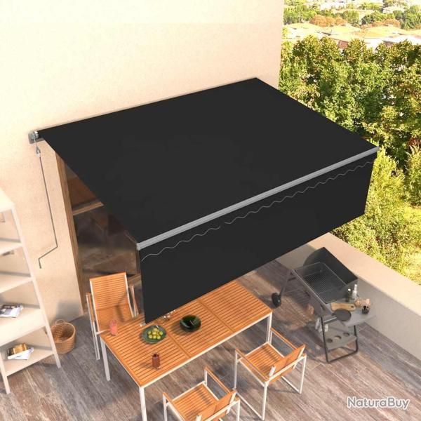 Auvent automatique r�tractable avec store 4,5x3 m Anthracite