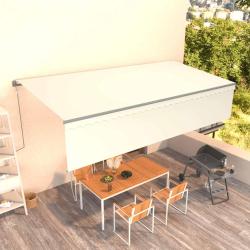 Auvent automatique r&eacute;tractable avec store 6x3 m Cr&egrave;me