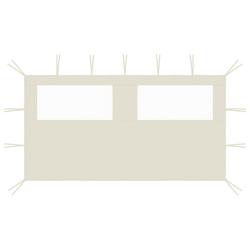 Paroi lat&eacute;rale de belv&eacute;d&egrave;re avec fen&ecirc;tres 4x2 m Cr&egrave;me