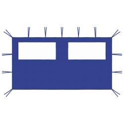 Paroi lat&eacute;rale de belv&eacute;d&egrave;re avec fen&ecirc;tres 4x2 m Bleu