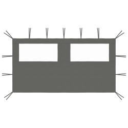 Paroi lat&eacute;rale de belv&eacute;d&egrave;re avec fen&ecirc;tres 4x2 m Anthracite