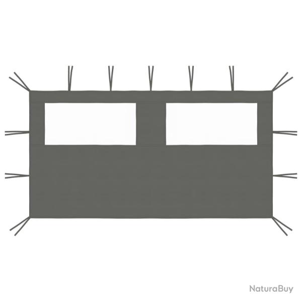 Paroi lat�rale de belv�d�re avec fen�tres 4x2 m Anthracite