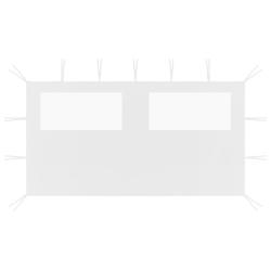 Paroi lat&eacute;rale de belv&eacute;d&egrave;re avec fen&ecirc;tres 4x2 m Blanc