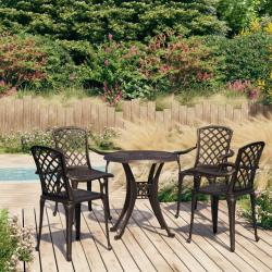 Ensemble de bistro 5 pcs Aluminium coul&eacute; Bronze
