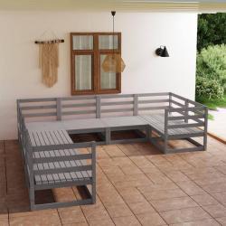Salon de 8 pcs bois de pin massif