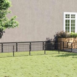 Chenil Noir 20 m&sup2; Acier