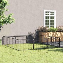 Chenil Noir 9 m&sup2; Acier