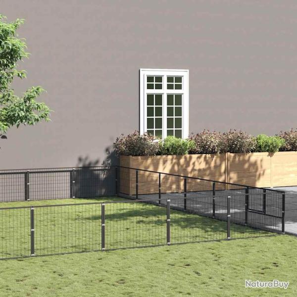 Chenil Noir 60 m� Acier