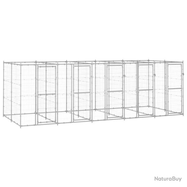 Chenil ext�rieur Acier galvanis� 12,1 m�